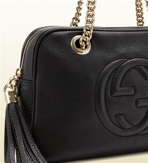 gucci soho colorblock|Gucci soho black leather bag.